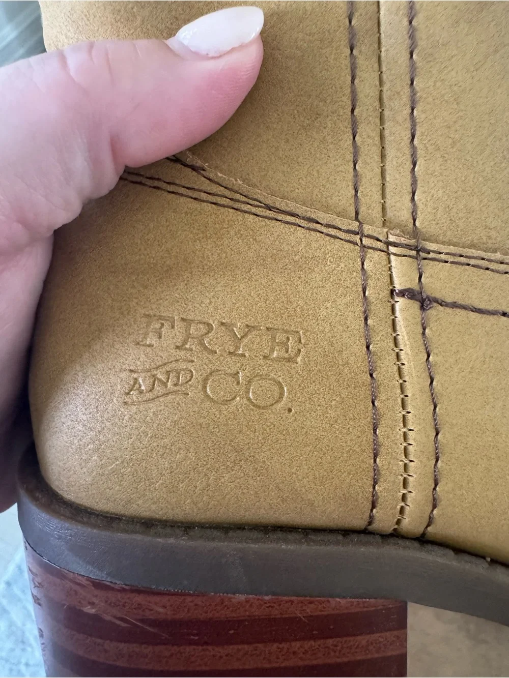 Girls Tall Tan Leather Boots